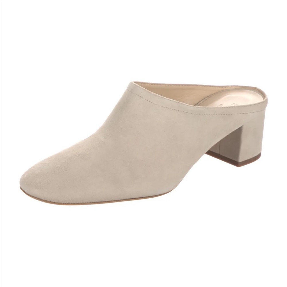 Everlane Suede Mules - neural/tan (size 8)
